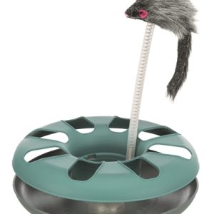 Trixie crazy kattenspeelgoed muis op veer