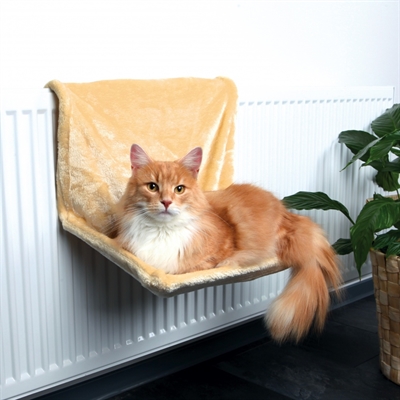 Trixie pluche katten radiator hangmat beige