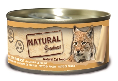 Natural greatness katten natvoer met kippenborst
