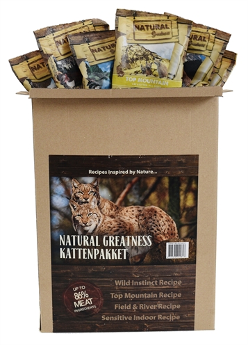 Natural greatness kennismakkingspaket kattenvoer