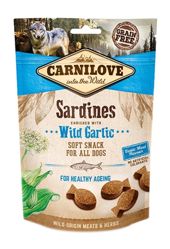 Carnilove zachte kattensnepjes Sardines met wilde knoflook