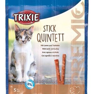 Trixie premio stick quintet kattensnack met lam en kalkoen