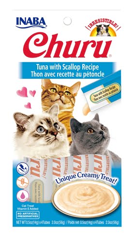INABA CHURU TUNA / SCALLOP kattensnacks