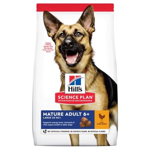 HILL’S SCIENCE PLAN Mature 6+ Large Breed Kip 12 kg