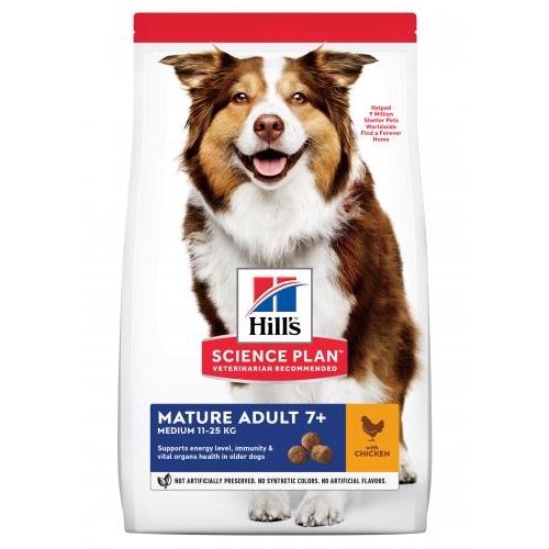 HILL’S SCIENCE PLAN Mature 7+ Medium Breed Kip 2.5 kg