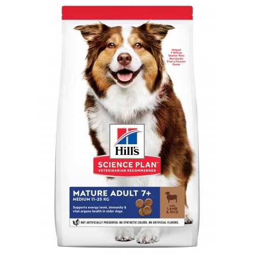 HILL’S SCIENCE PLAN Mature 7+ Medium Breed Lam 12 kg