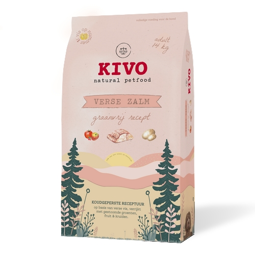Kivo Verse Zalm Graanvrij 14 kg