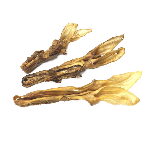 Snack– Konijnenoren  zonder haar – 250gr