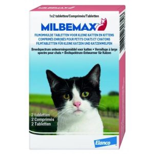 Milbemax Kitten/Kat klein 0.5-2 kg 2 tabletten