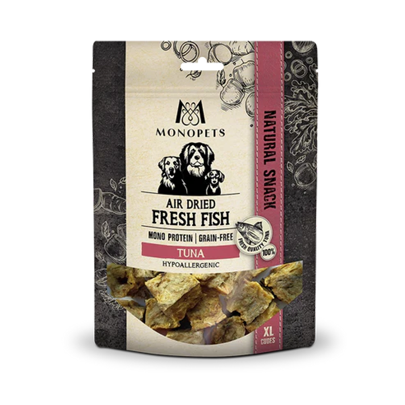 Monopets – Tonijn Cubes XL air dried – 100gr