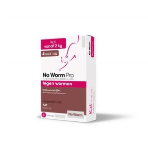 No Worm Pro Ontwormingstabletten kat 4 tabletten