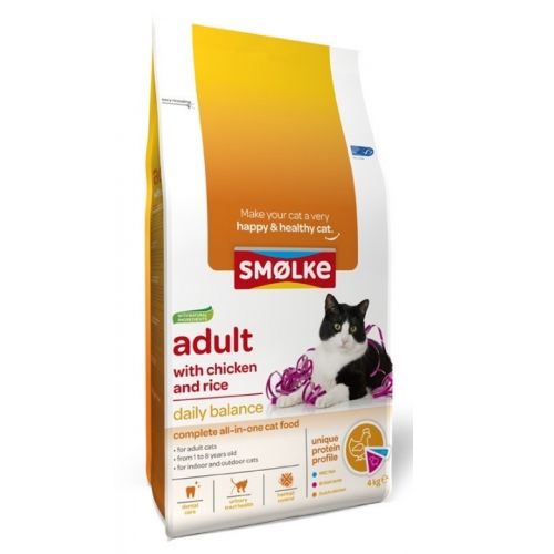 Smølke Kat Adult Chicken&Rice 4 kg