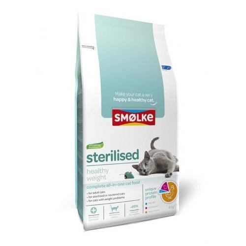 Smølke Kat Sterilised/Weight Control 4 kg