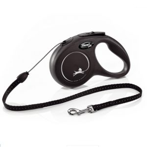 Flexi Rollijn Classic Cord S Zwart 5 meter