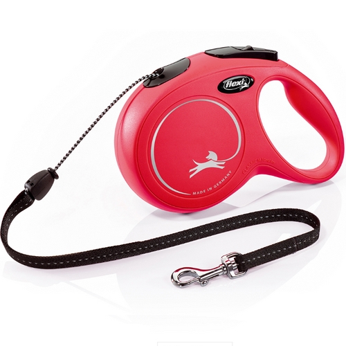 Flexi Rollijn Classic Cord M Rood 8 meter