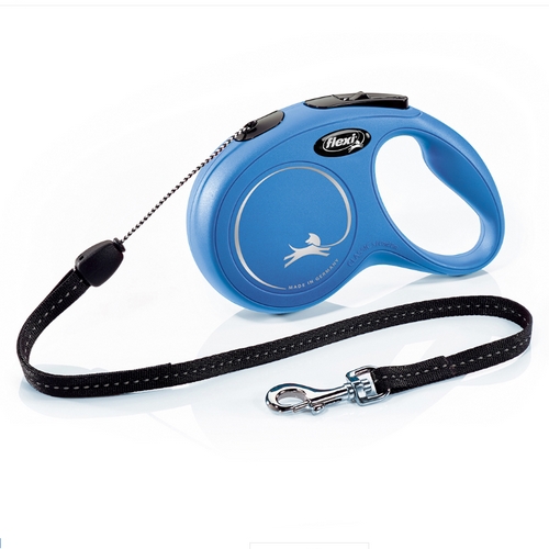 Flexi Rollijn Classic Cord S Blauw 8 meter