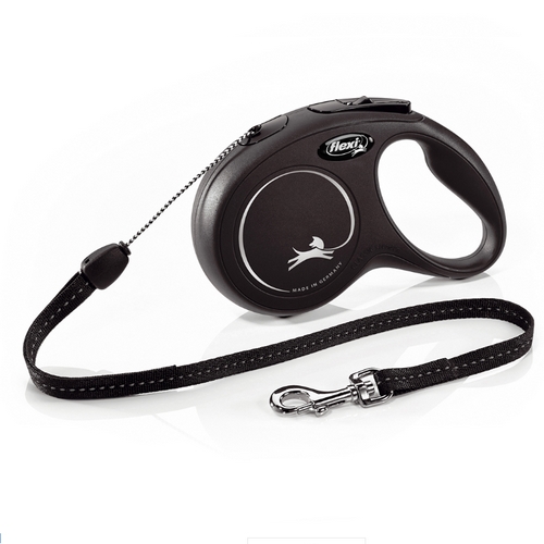 Flexi Rollijn Classic Cord S Zwart 8 meter