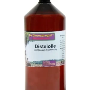Dierendrogist Distelolie 1ltr – bij katten haaruitval