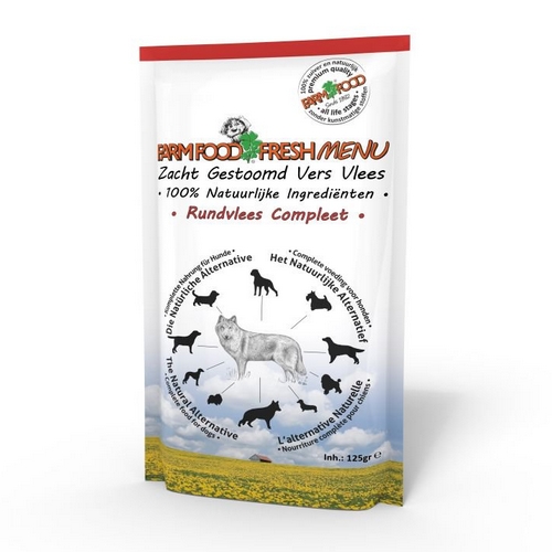 Farm Food Fresh Menu Rundvlees Compleet 125 gram