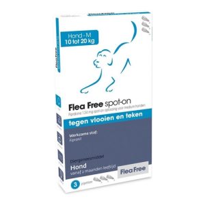 Flea Free Spot-On Hond 10-20 kg 3 pipetten