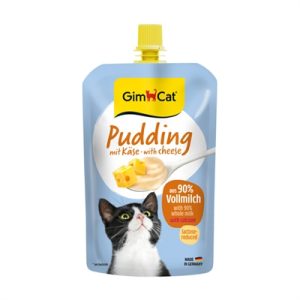 GimCat Pudding Pouch met kaas – romige kattensnack voor katten