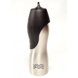 H2O4K9 drinkfles zilver 750ml