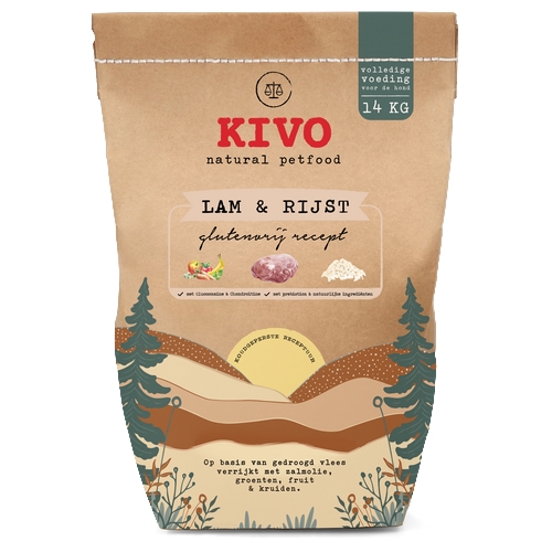 Kivo Lam&Rijst Glutenvrij 14 kg