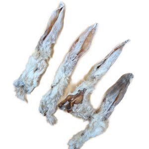 Konijnenoren met haar – 250gr