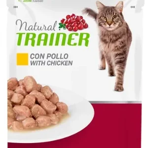 Natural Trainer Chicken Pouch katten natvoer 12st