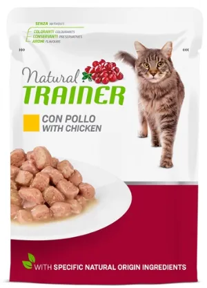 Natural Trainer Chicken Pouch katten natvoer 12st