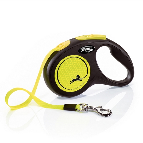 Flexi Rollijn New Neon Tape S Geel 5 meter