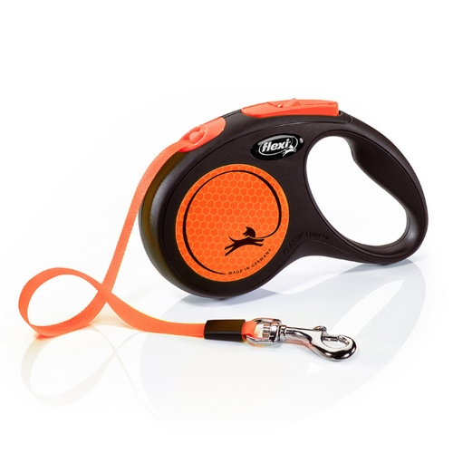 Flexi Rollijn New Neon Tape S Oranje 5 meter