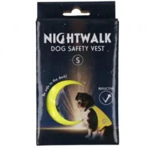 Nightwalk Dog Safety Vest Yellow S