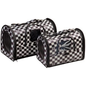 tas checkers zwart/grijs