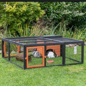 Trixie Natura Ren met dak 1.5 m