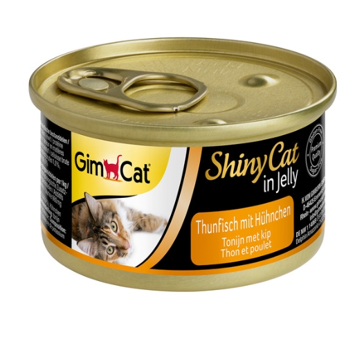 GimCat ShinyCat Jelly Tonijn/Kip 70 gr