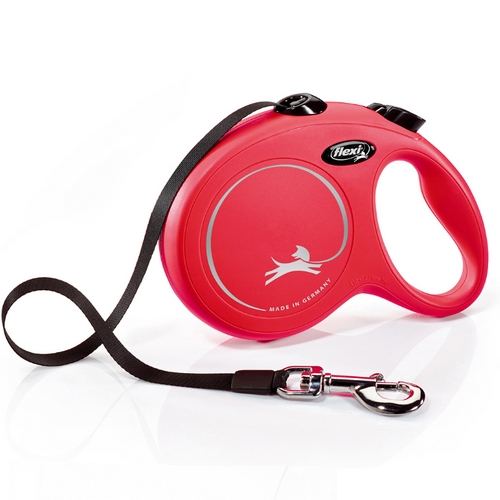 Flexi Rollijn Classic Tape L Rood 5 meter