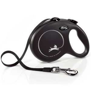 Flexi Rollijn Classic Tape L Zwart 5 meter