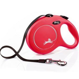 Flexi Rollijn Classic Tape L Rood 8 meter