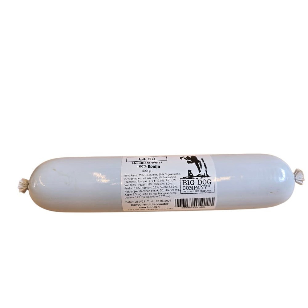 Trainingsworst – Konijn – 400gr