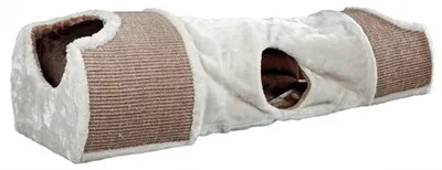 Trixie katten krabtunnel grijs, bruin/ taupe