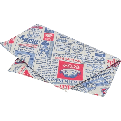 Trixie katten speeltje krant met catnip blauw wit